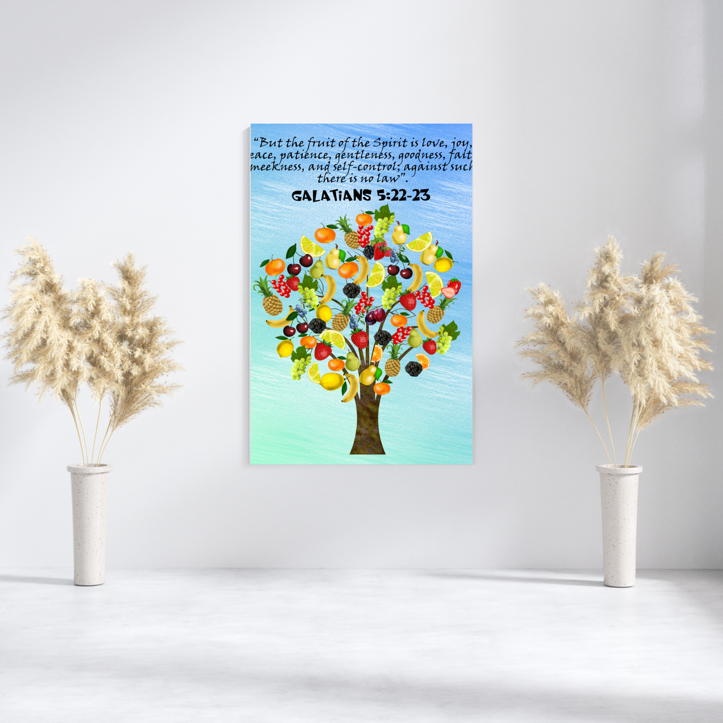 Galatians 5:22 Fruit of the Spirit Fruits Christian Art