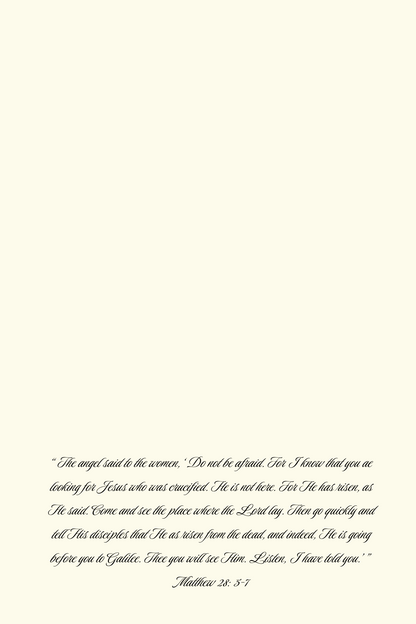 Hallelujah Downloadable He Is Risen Easter Card with Easter Cross Images With Envelope