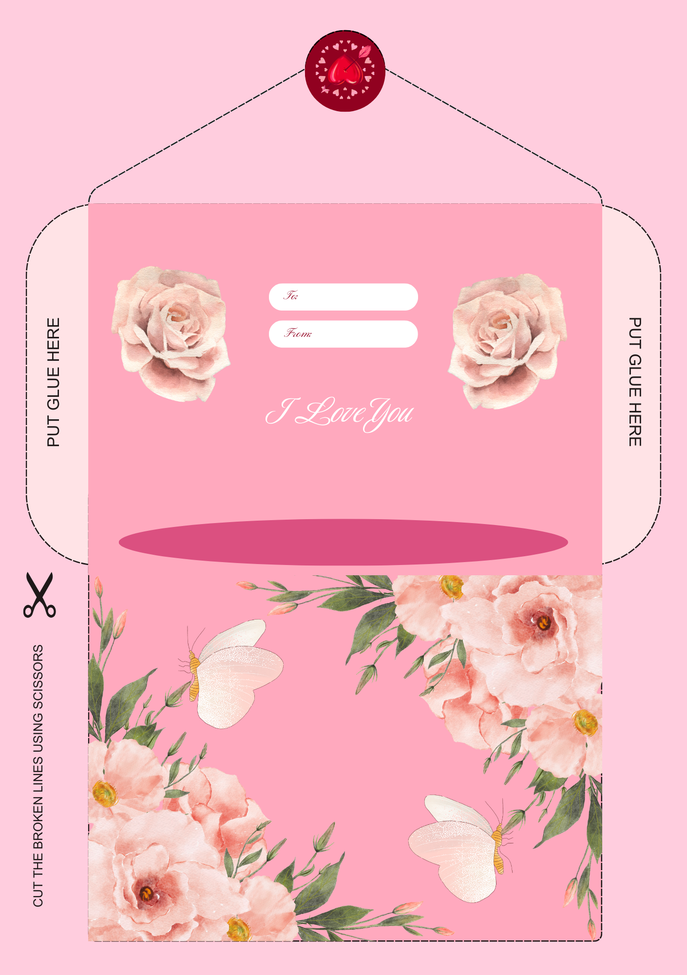 "Just Because" Romantic Love Poem For Spouse Printable Anniversary Card