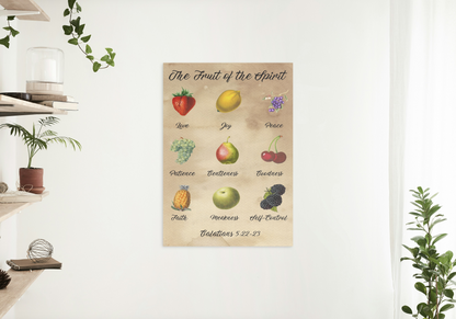 Downloadable Fruit of the Spirit Wall Art Vintage Prints Christian Art Gift