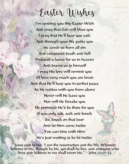 Easter Wishes and Prayers Printable Easter Poems Christian Easter Prayer For Family