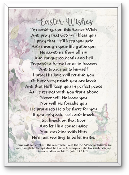 Easter Wishes and Prayers Printable Easter Poems Christian Easter Prayer For Family