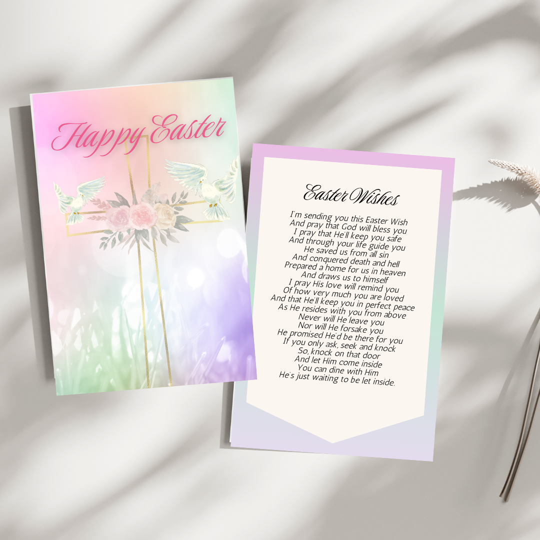 Easter Wishes and Prayers Printable Easter Poems Christian Easter Cards