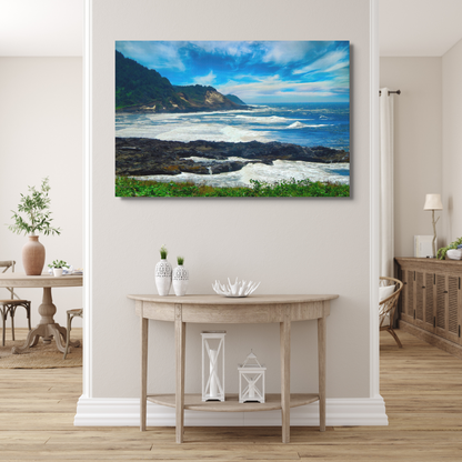 Scenic Oregon Coast Beach Digital Print at Florence Oregon