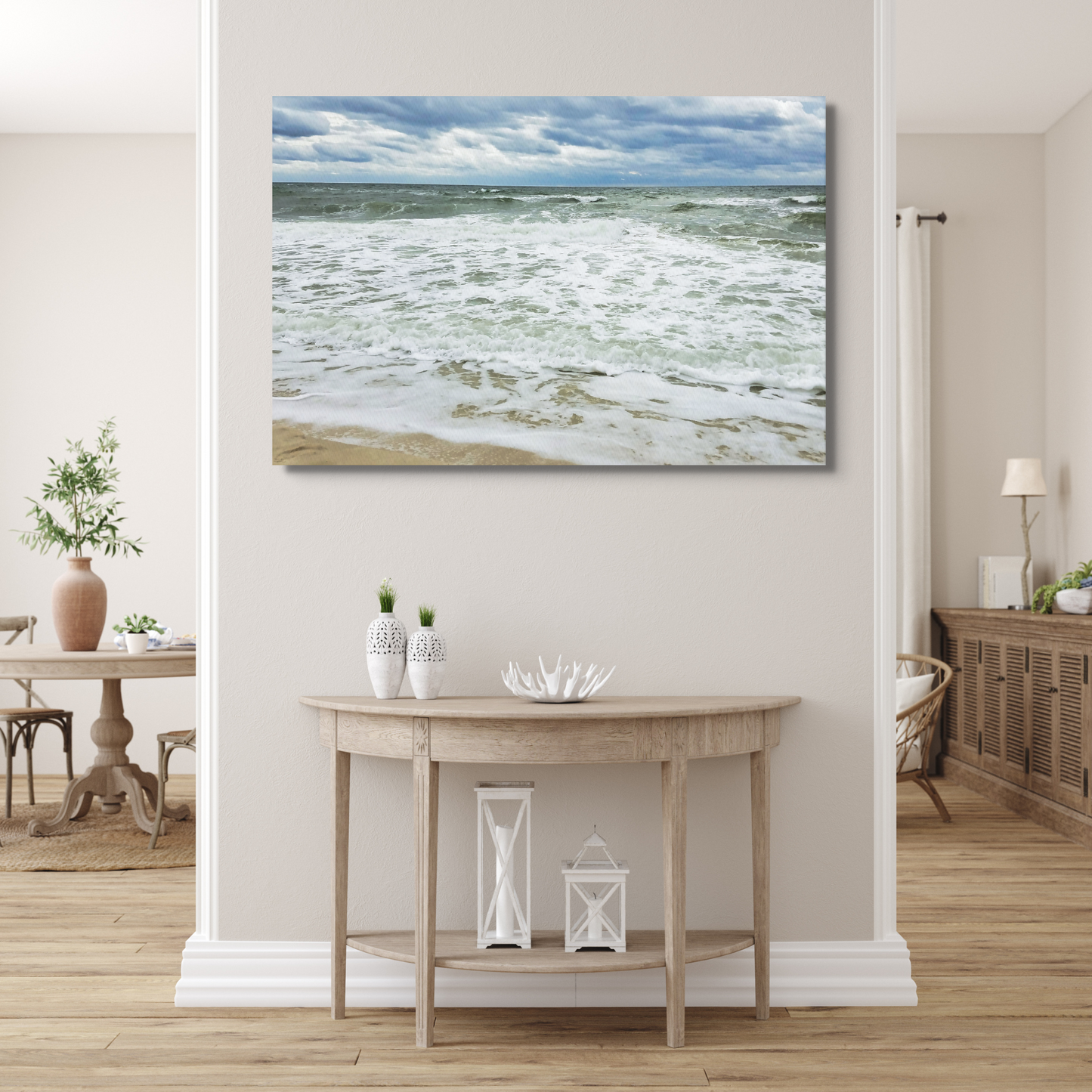 Gulf Shores Alabama Green Waves Coastal Digital Print