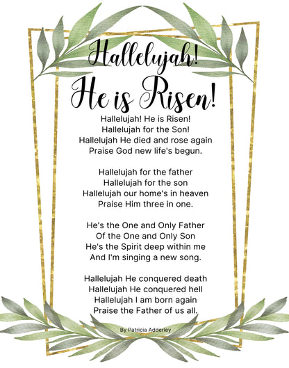 "Hallelujah! He Is Risen" Christian Easter Poetry, Christian Poem on Faith Jesus Poetry