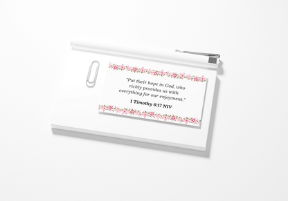 Created With Purpose Identity in Christ Bible Verses Printable Scripture Cards 100 Pack