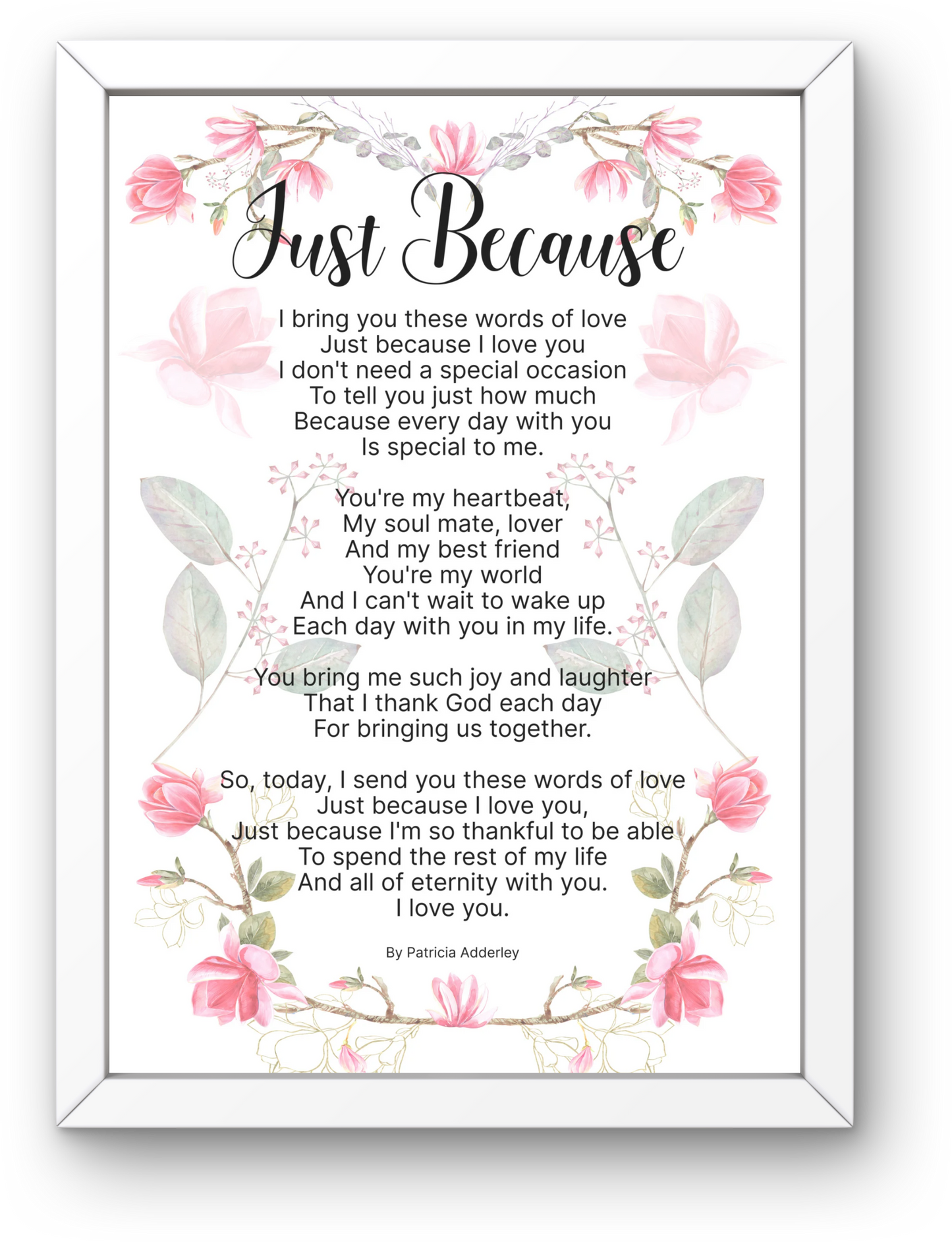 Just Because Christian Love Poetry Christian Love Poems For Wife christian wedding poetry  