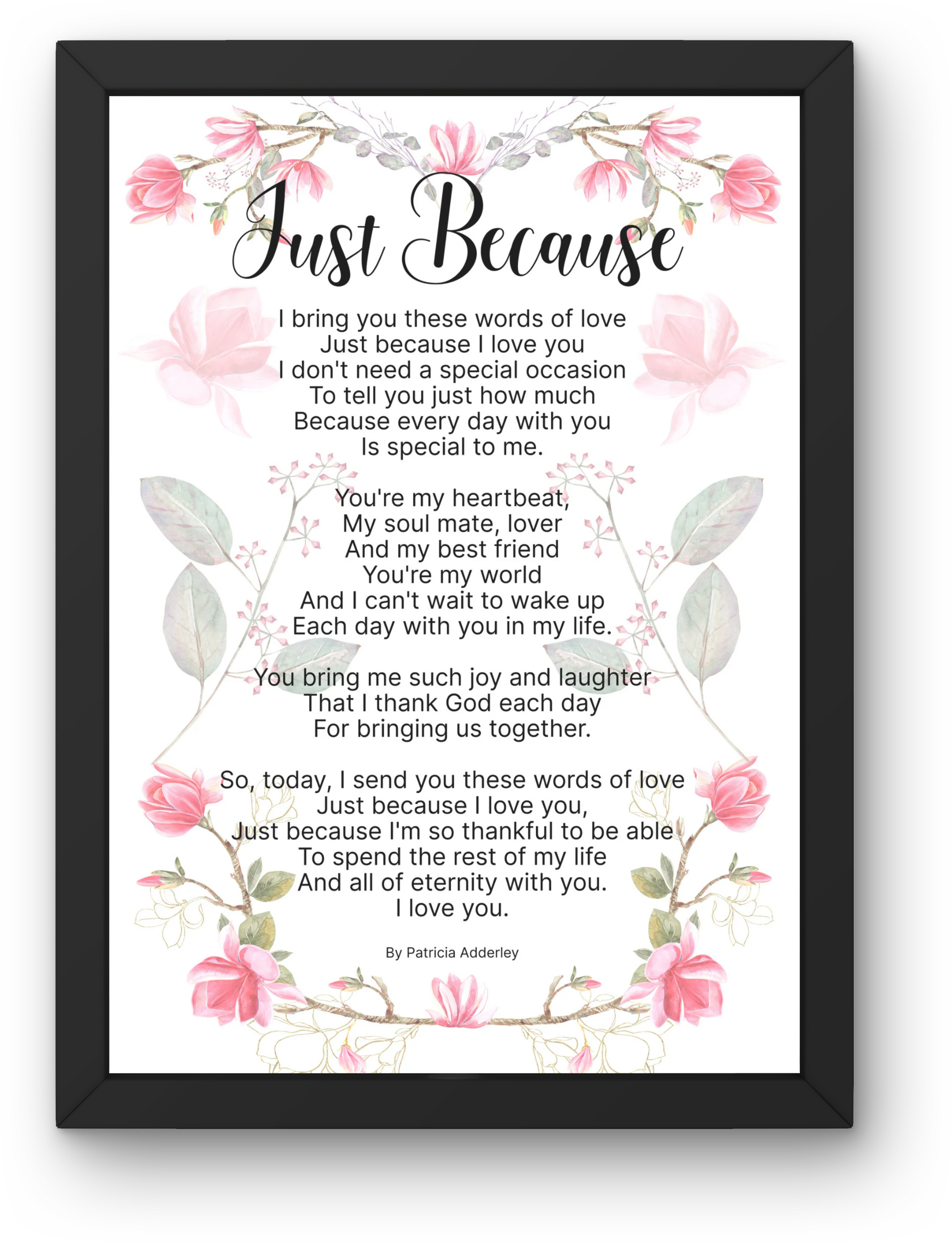 Just Because Christian Love Poetry Christian Love Poems For Wife christian wedding poetry  