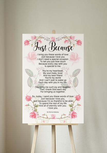 Just Because Christian Love Poetry Christian Love Poems For Wife christian wedding poetry  