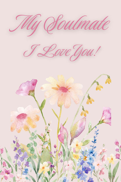 Soulmate Lovers Romantic Love Poems For Her Romantic Anniversary Card For Him