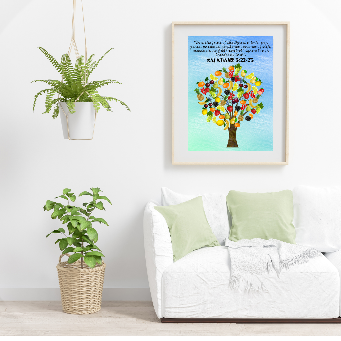 Galatians 5:22 Fruit of the Spirit Fruits Christian Art