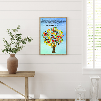 Galatians 5:22 Fruit of the Spirit Fruits Christian Art
