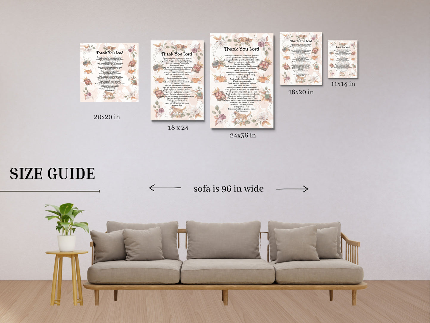 Thank You Lord Printable Thanksgiving Christian Prayer Poetry Artwork