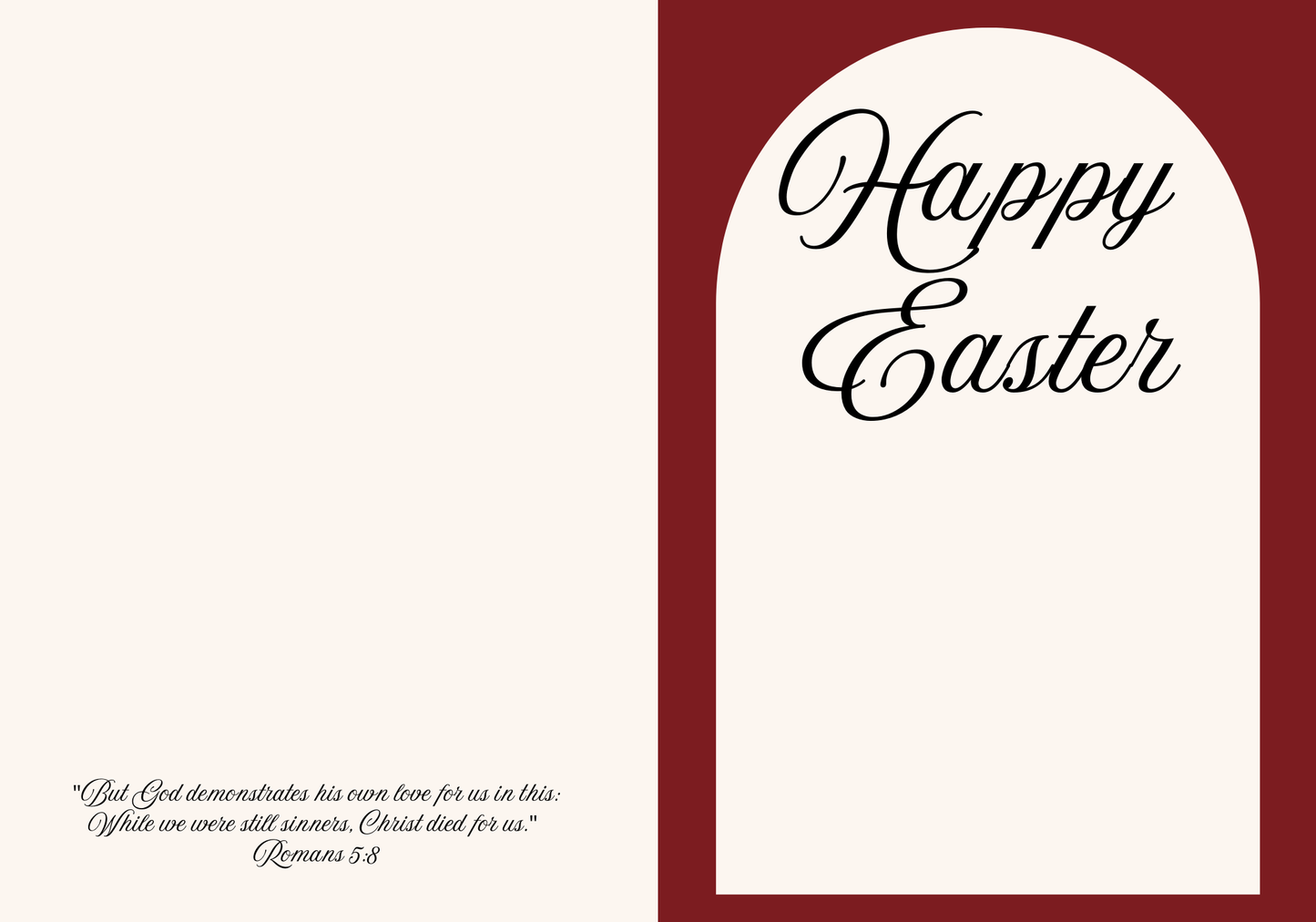 The Rose Printable Easter Card With Religious Messages About God's Love