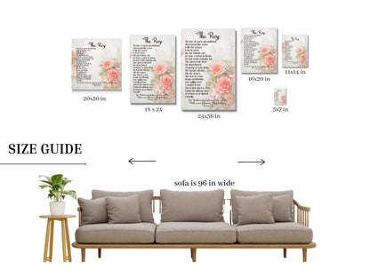 The Rose Christian Poem About God's Love Digital Print