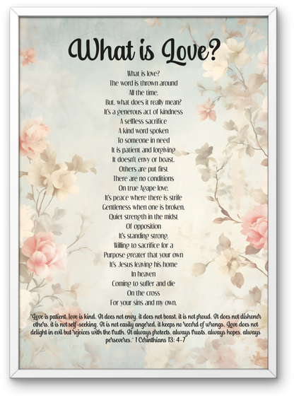 What is Love Christian Poem About True Meaning of Love