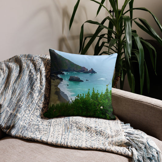California Waves Premium Nautical Throw Pillow