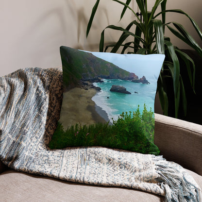 California Waves Premium Nautical Throw Pillow