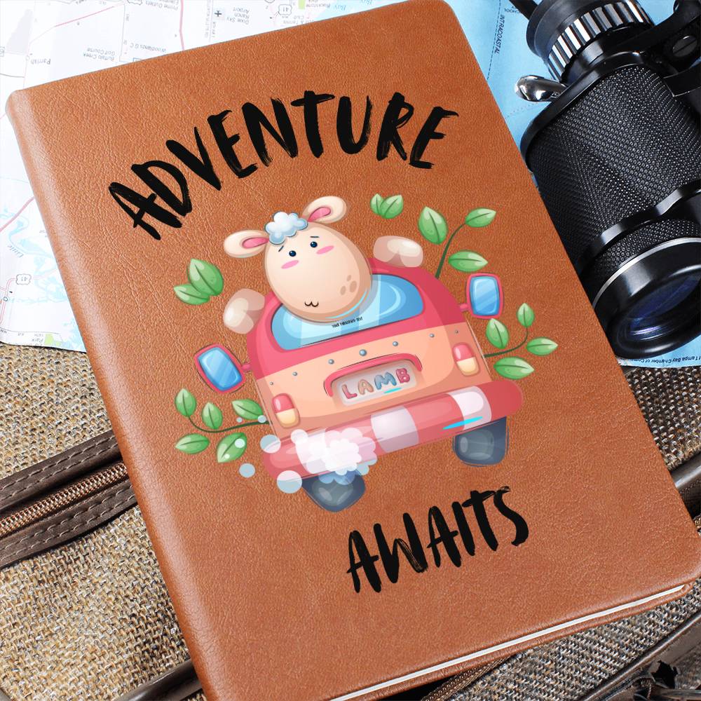 Adventure Awaits Travel Journal Book Leather Gift For Traveler Woman