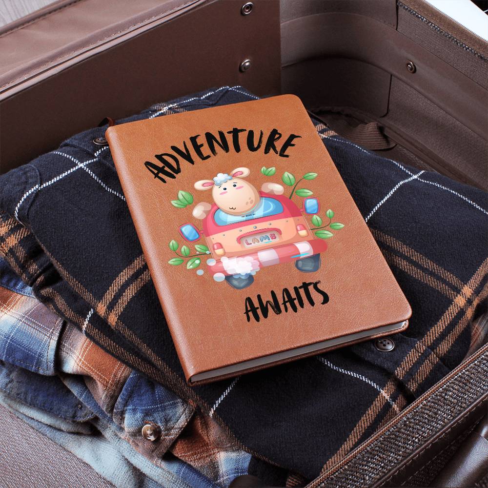 Adventure Awaits Travel Journal Book Leather Gift For Traveler Woman
