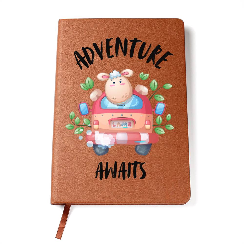 Adventure Awaits Travel Journal Book Leather Gift For Traveler Woman