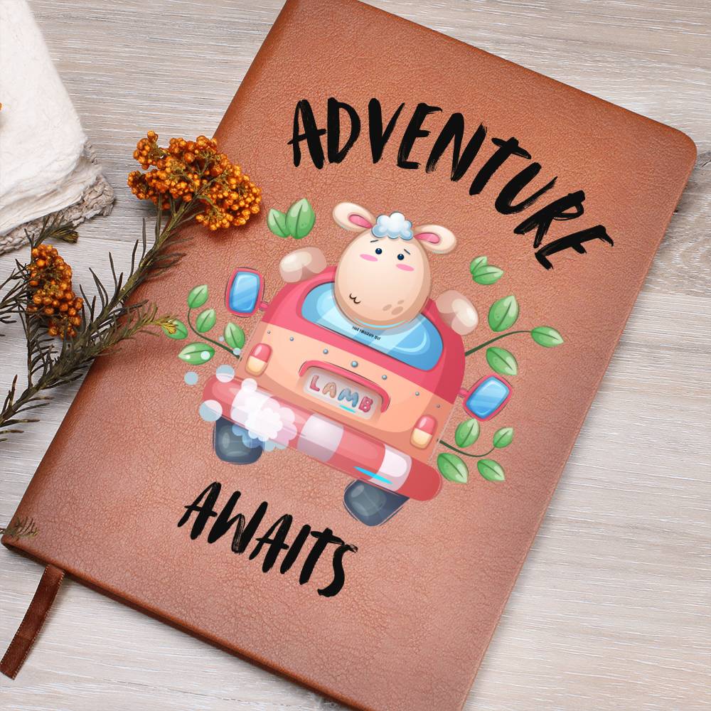Adventure Awaits Travel Journal Book Leather Gift For Traveler Woman