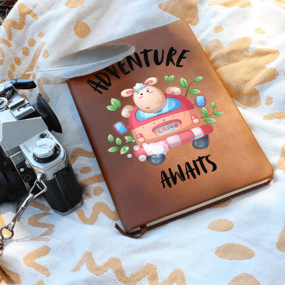 Adventure Awaits Travel Journal Book Leather Gift For Traveler Woman