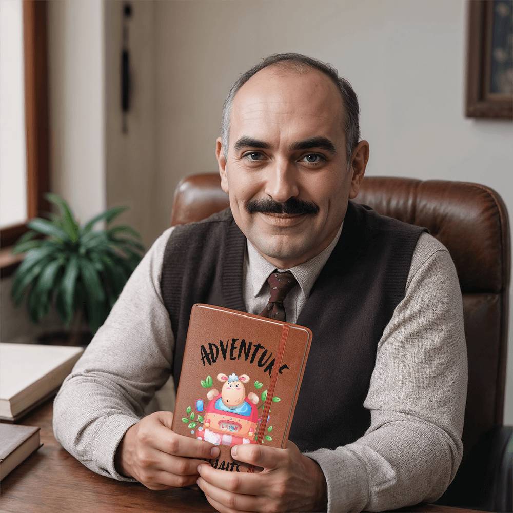 Adventure Awaits Travel Journal Book Leather Gift For Traveler Woman