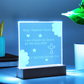 I  Am Chosen Identity in Christ Bible Verses Personal Name Colorful Acrylic Transparent Photo Frame with LED Light
