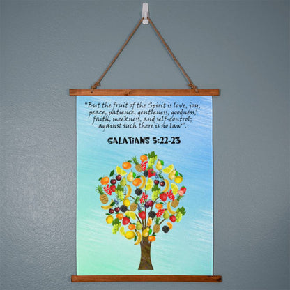 Galatians 5:22 Fruit of the Spirit Fruits Christian Art Hanging Wall Art Tapestry