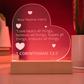 1 Corinthians 13-7 Love Bears All Things Personalized Valentines Day Bible Verse Engraved LED Acrylic Photo Frame