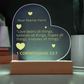 1 Corinthians 13-7 Love Bears All Things Personalized Valentines Day Bible Verse Engraved LED Acrylic Photo Frame