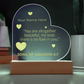 Song of Solomon 4: 7 Valentines Day Bible Verse On Engraved LED Acrylic Photo Frame Personalized Valentines Days Gift