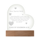 Song of Solomon 4 10 Valentines Day Bible Verse On Engraved LED Acrylic Photo Frame Personalized Valentines Days Gift