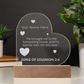 Christian Romance Song of Solomon Valentines Day Bible Verse Engraved LED Acrylic Photo Frame Personalized Valentines Days Gift