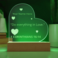 1 Corinthians 16: 4 Do Everything In Love Valentines Day Bible Verse Engraved LED Acrylic Photo Frame LED Light Personalized Valentines Days Gift