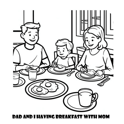 Comfy Cozy Dad and Me Warm Cozy Coloring Book With Story