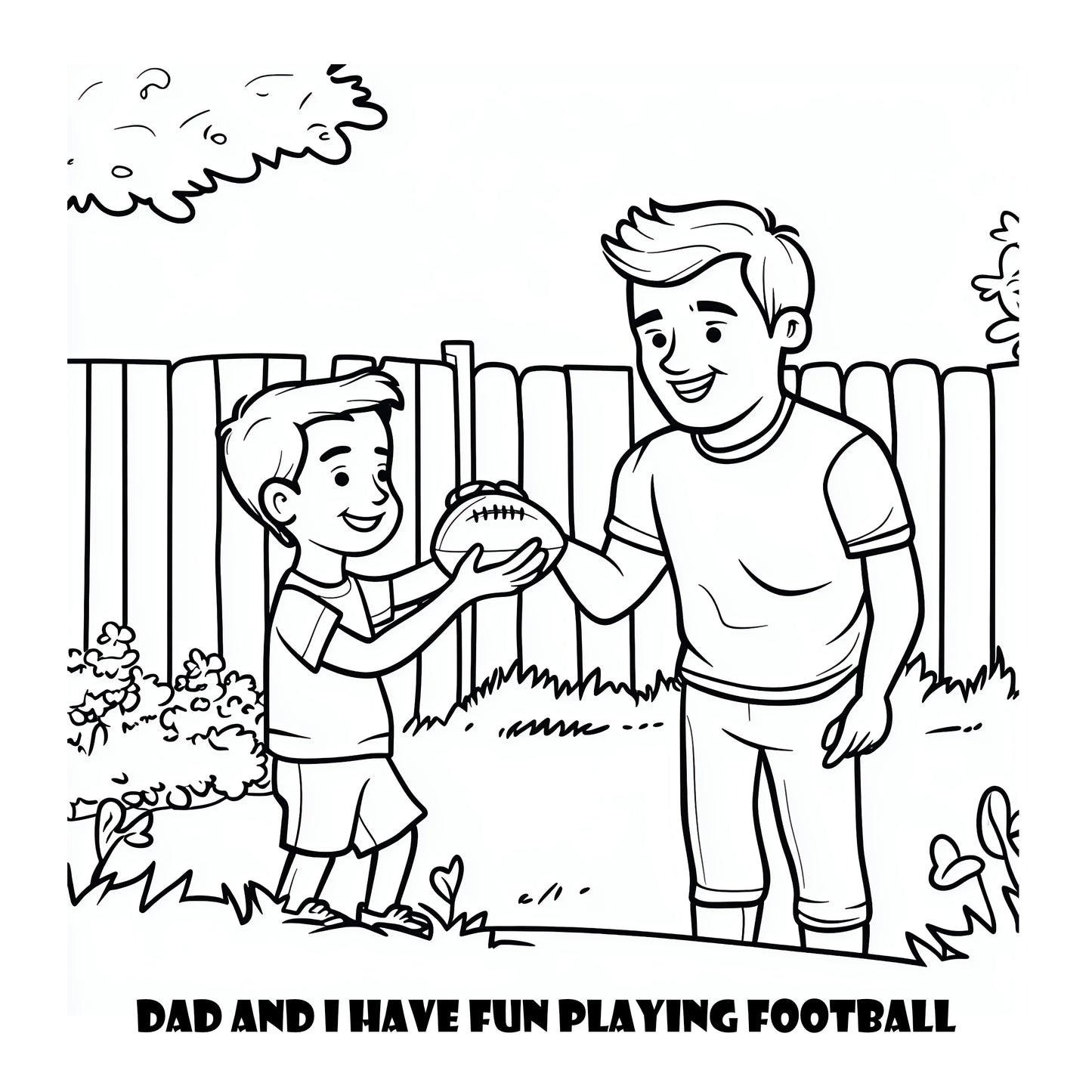 Comfy Cozy Dad and Me Warm Cozy Coloring Book With Story