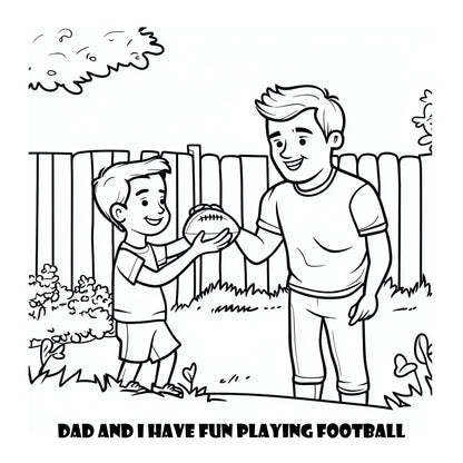 Comfy Cozy Dad and Me Warm Cozy Coloring Book With Story