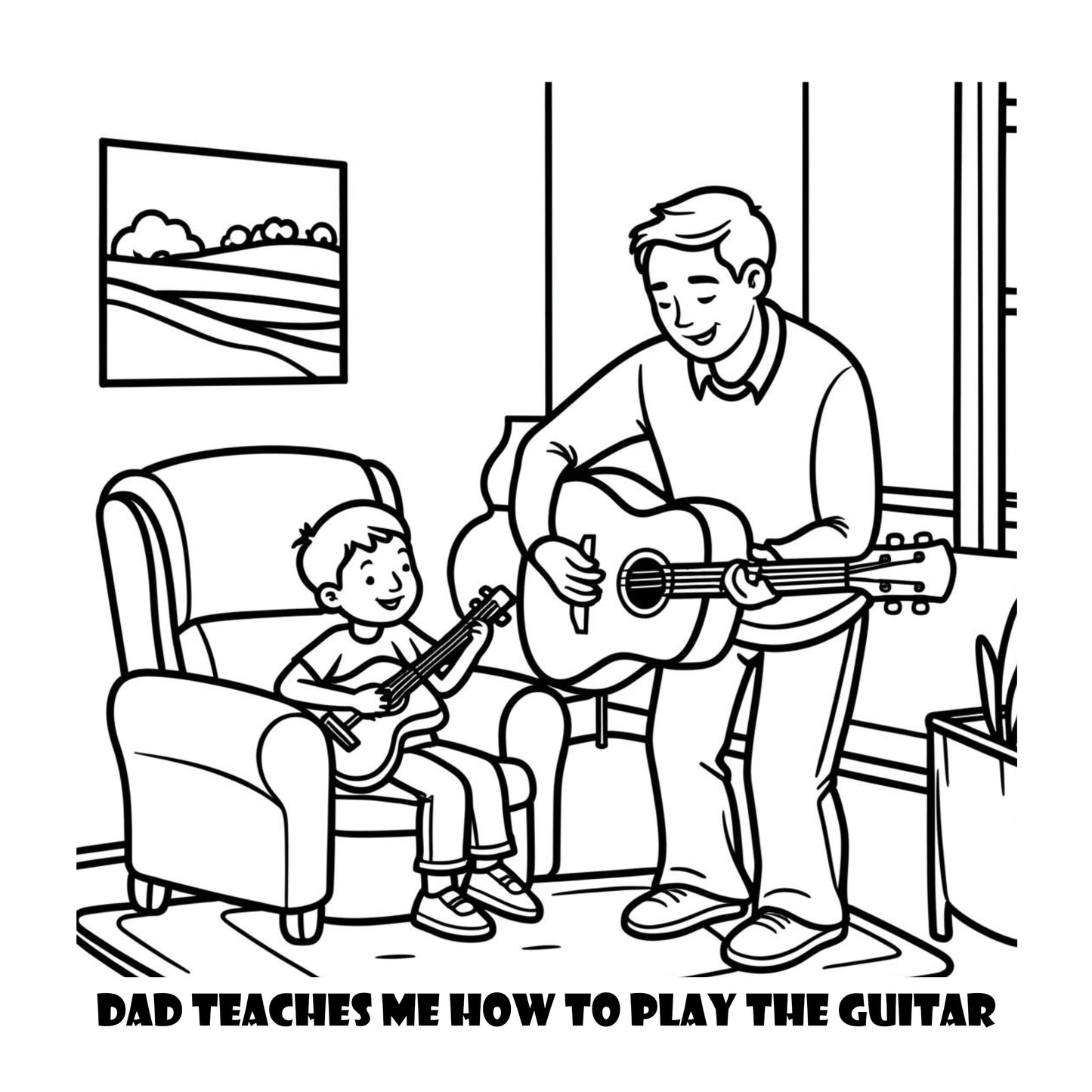 Comfy Cozy Dad and Me Warm Cozy Coloring Book With Story