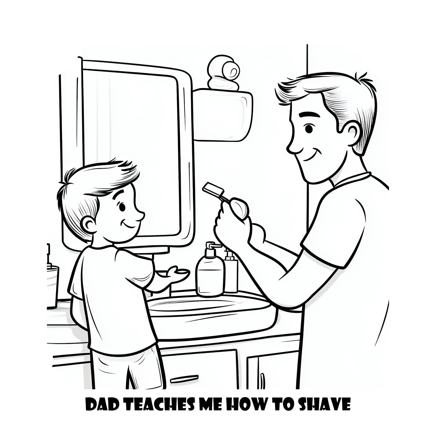 Comfy Cozy Dad and Me Warm Cozy Coloring Book With Story