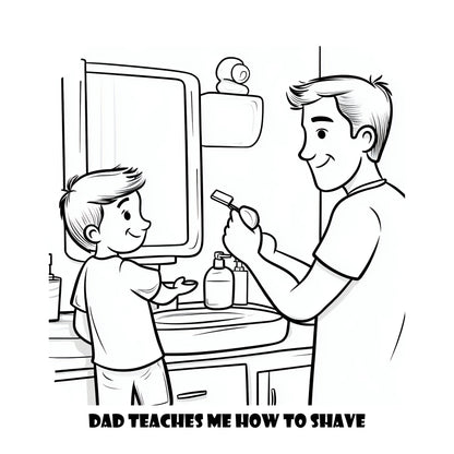 Comfy Cozy Dad and Me Warm Cozy Coloring Book With Story