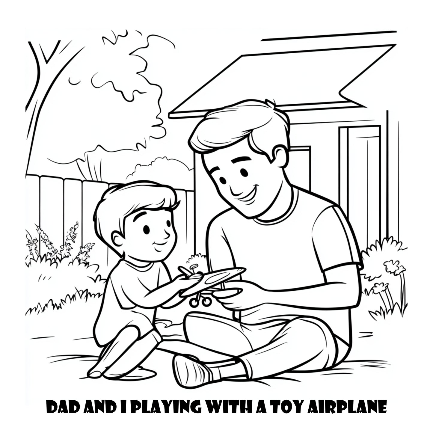 Comfy Cozy Dad and Me Warm Cozy Coloring Book With Story