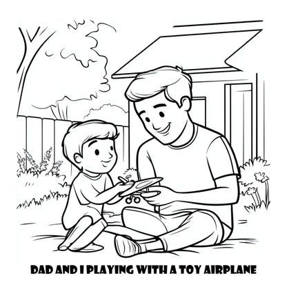 Comfy Cozy Dad and Me Warm Cozy Coloring Book With Story