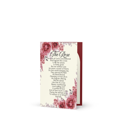 The Rose Printable Easter Card With Religious Messages About God's Love