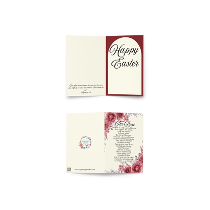 The Rose Christian Easter Card Religious Messages About God's Love