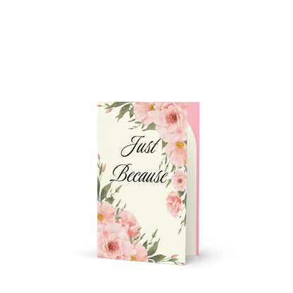"Just Because" Romantic Love Poem For Spouse Lovely Romantic Cards