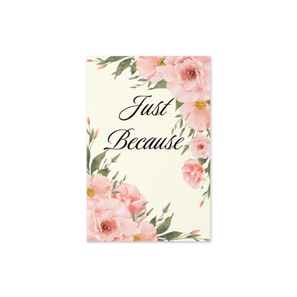 "Just Because" Romantic Love Poem For Spouse Lovely Romantic Cards
