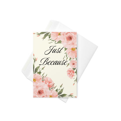 "Just Because" Romantic Love Poem For Spouse Lovely Romantic Cards